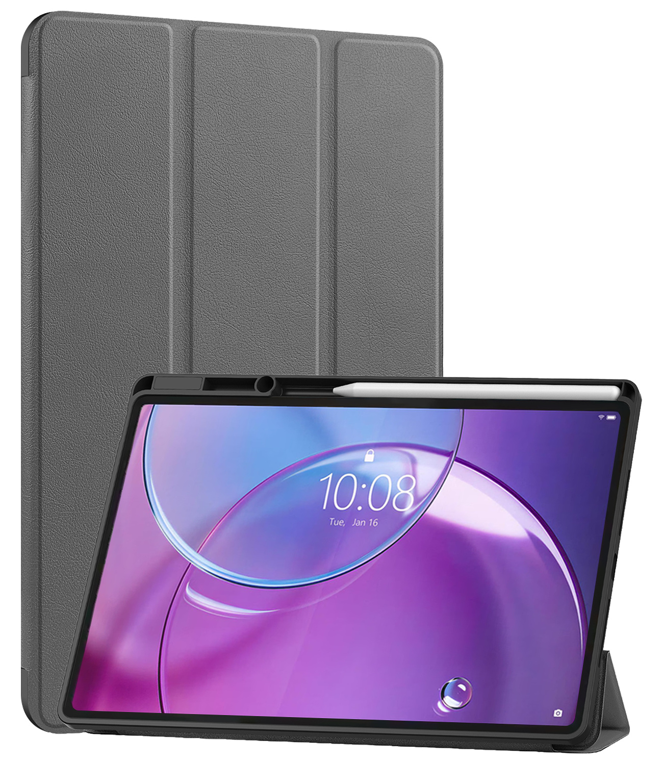 NoXx NoXx Lenovo Idea Tab Pro Gen 2 Hoesje Met Uitsparing Lenovo Pen - Grijs