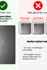 NoXx NoXx Lenovo Idea Tab Pro Gen 2 Hoesje Met Uitsparing Lenovo Pen - Grijs