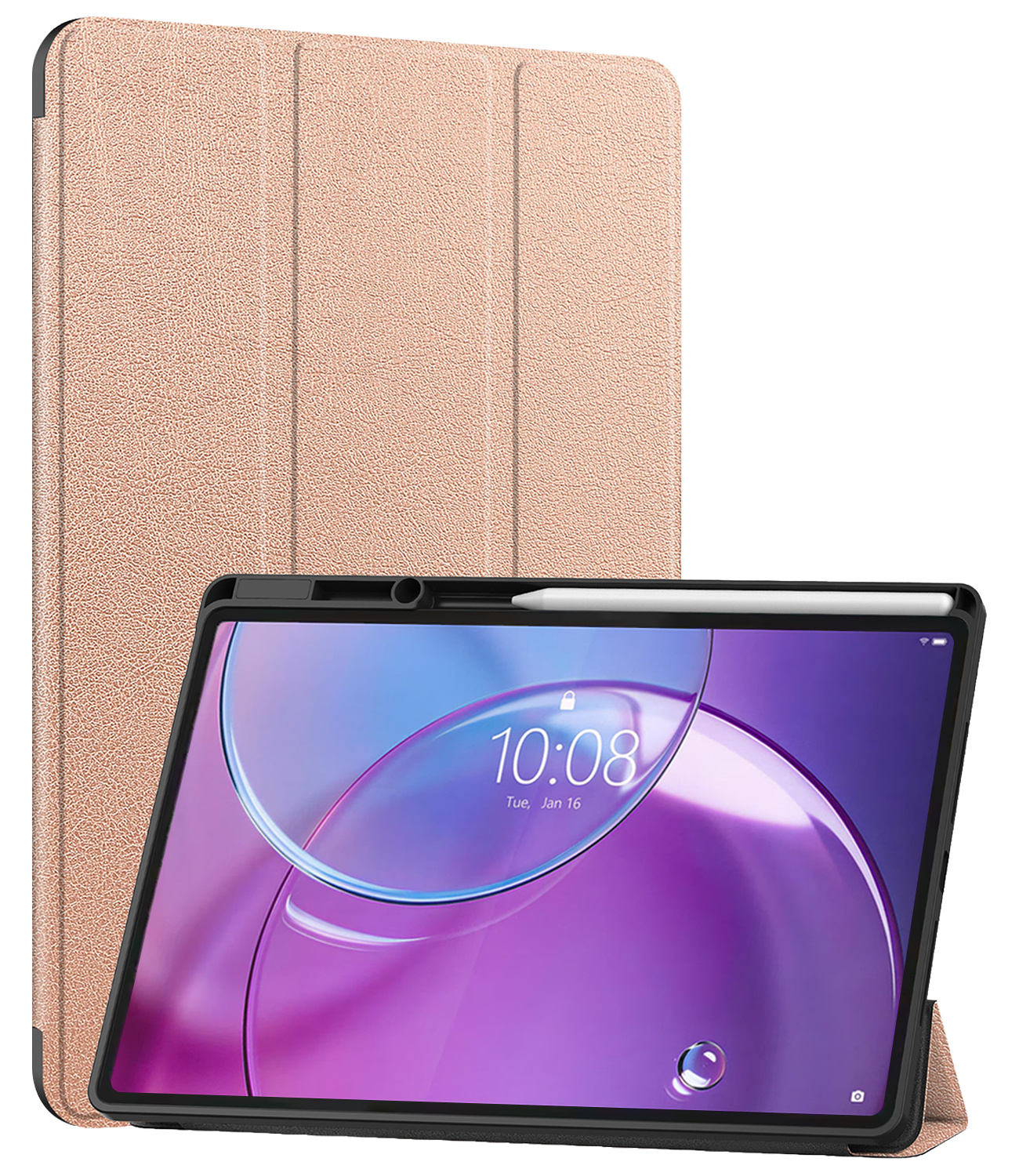 NoXx NoXx Lenovo Idea Tab Pro Gen 2 Hoesje Met Uitsparing Lenovo Pen - Rose Goud