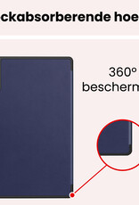 NoXx NoXx Lenovo Idea Tab Pro Gen 2 Hoesje Met Uitsparing Lenovo Pen Met Screenprotector - Donkerblauw