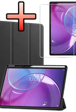 NoXx NoXx Lenovo Idea Tab Pro Gen 2 Hoesje Met Uitsparing Lenovo Pen Met Screenprotector - Zwart