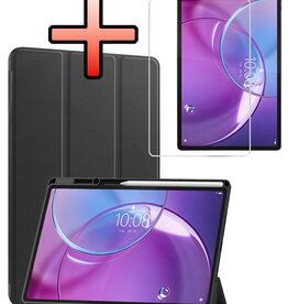 NoXx NoXx Lenovo Idea Tab Pro Gen 2 Hoesje Met Uitsparing Lenovo Pen Met Screenprotector - Zwart