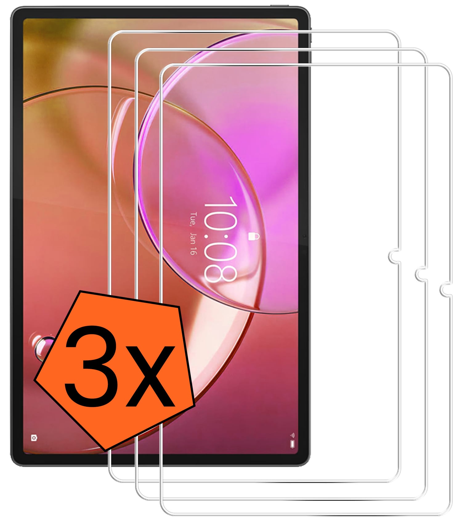 Nomfy Nomfy Lenovo Idea Tab Pro Gen 2 Screenprotector - 3 PACK