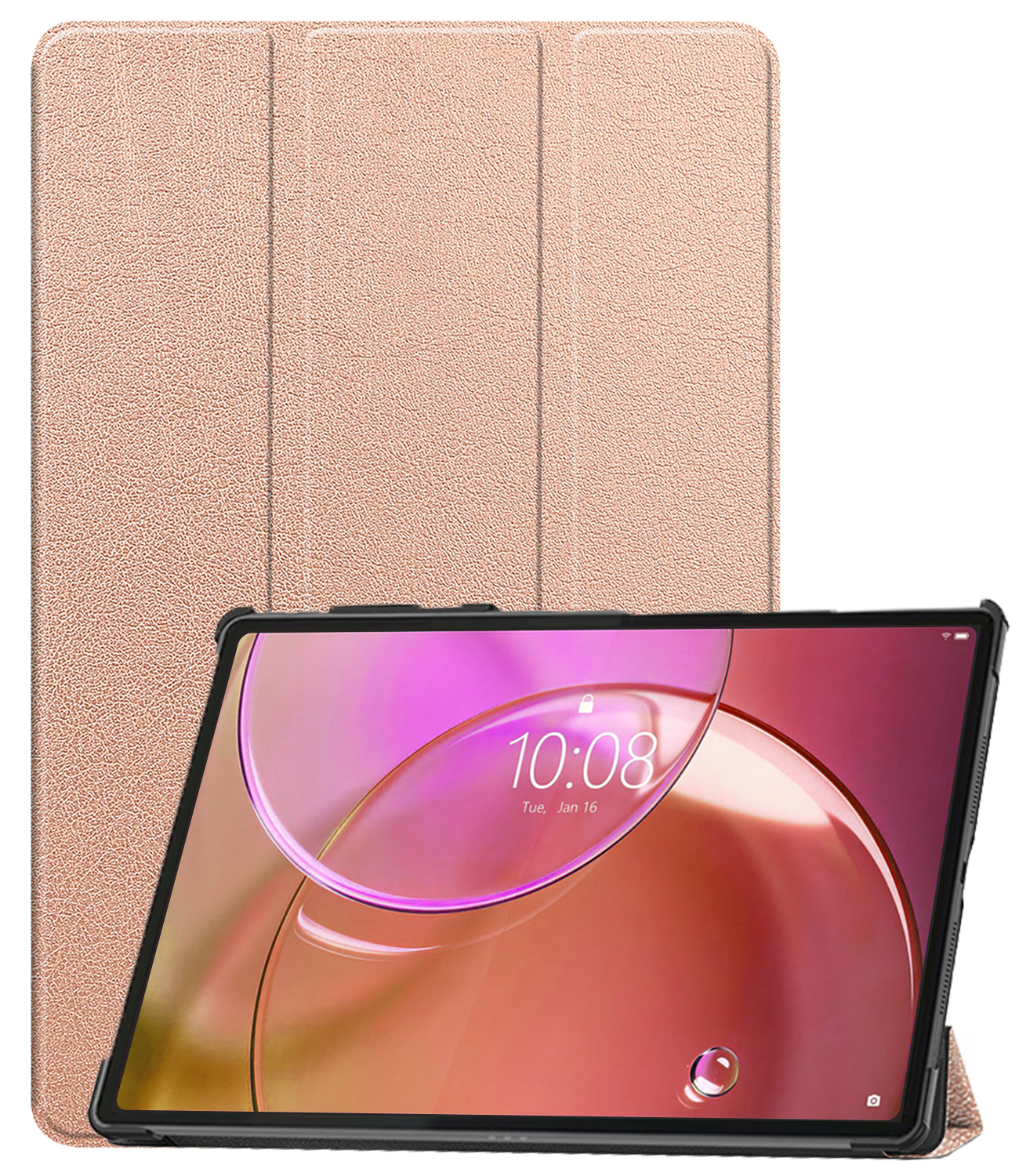 Nomfy Nomfy Lenovo Idea Tab Pro Gen 2 Hoesje - Rose Goud
