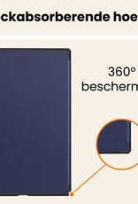 Nomfy Nomfy Lenovo Idea Tab Pro Gen 2 Hoesje Met Screenprotector - Donkerblauw