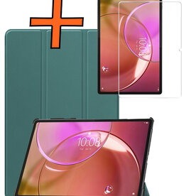 Nomfy Nomfy Lenovo Idea Tab Pro Gen 2 Hoesje Met Screenprotector - Donkergroen