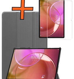 Nomfy Nomfy Lenovo Idea Tab Pro Gen 2 Hoesje Met Screenprotector - Grijs