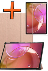Nomfy Nomfy Lenovo Idea Tab Pro Gen 2 Hoesje Met Screenprotector - Rose Goud