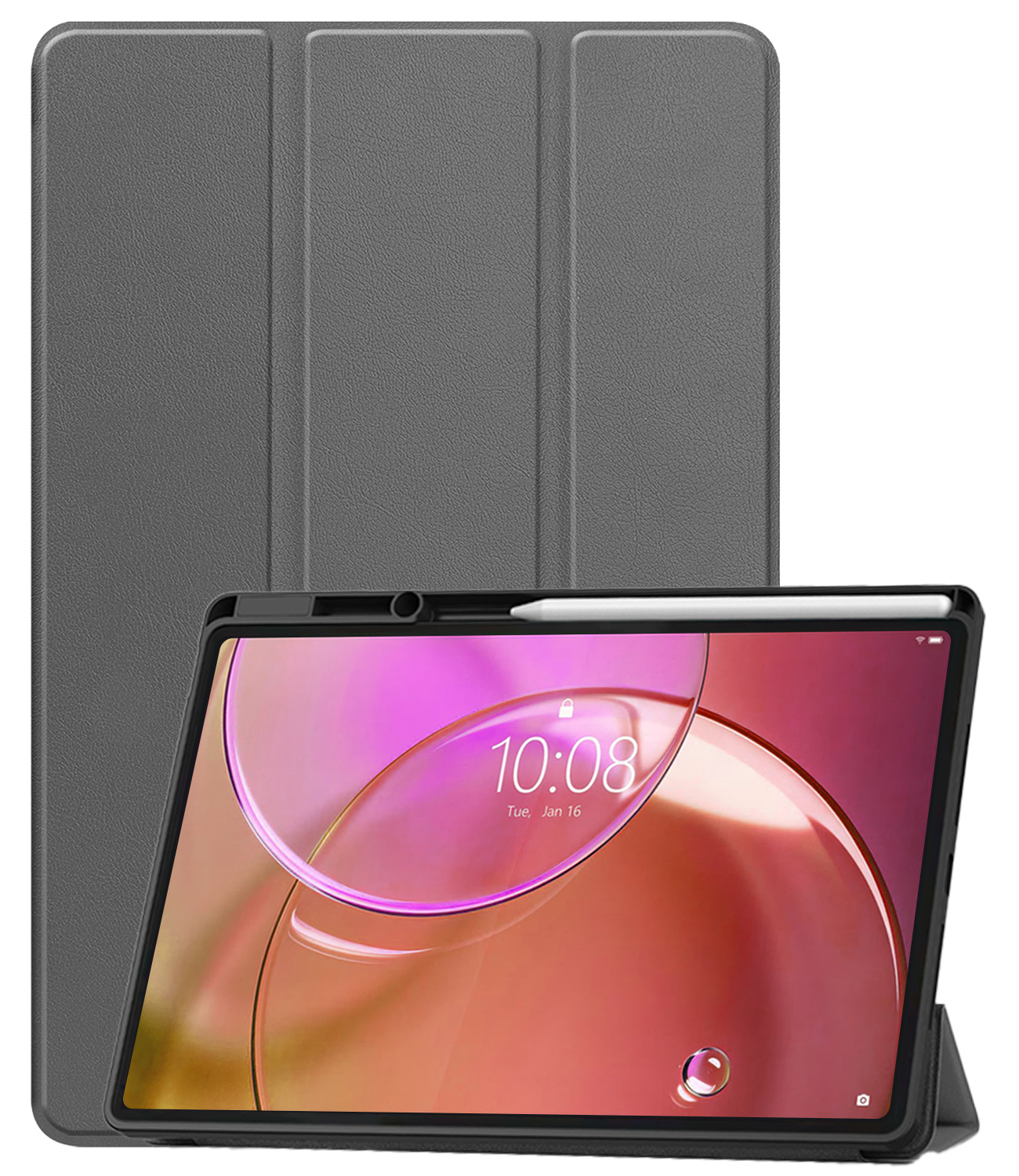 Nomfy Nomfy Lenovo Idea Tab Pro Gen 2 Hoesje Met Uitsparing Lenovo Pen - Grijs