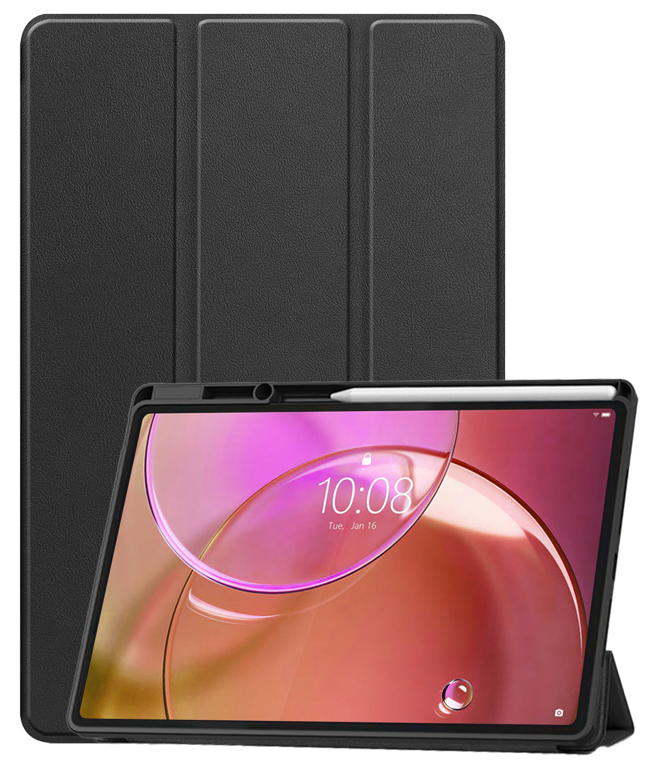 Nomfy Nomfy Lenovo Idea Tab Pro Gen 2 Hoesje Met Uitsparing Lenovo Pen - Zwart