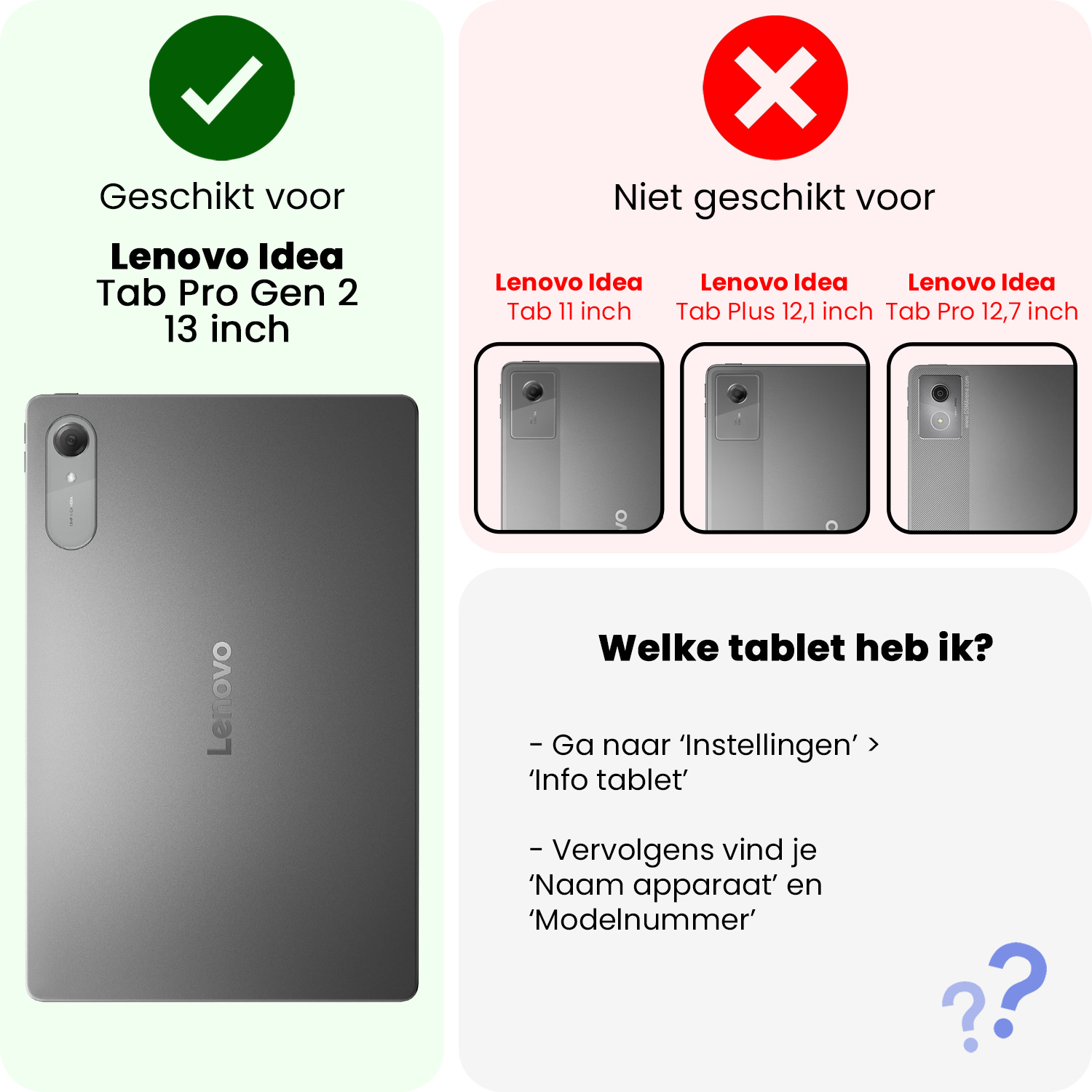 Nomfy Nomfy Lenovo Idea Tab Pro Gen 2 Hoesje Met Uitsparing Lenovo Pen Met Screenprotector - Donkerblauw