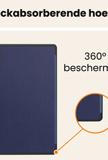 Nomfy Nomfy Lenovo Idea Tab Pro Gen 2 Hoesje Met Uitsparing Lenovo Pen Met Screenprotector - Donkerblauw