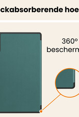 Nomfy Nomfy Lenovo Idea Tab Pro Gen 2 Hoesje Met Uitsparing Lenovo Pen Met Screenprotector - Donkergroen