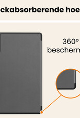 Nomfy Nomfy Lenovo Idea Tab Pro Gen 2 Hoesje Met Uitsparing Lenovo Pen Met Screenprotector - Grijs