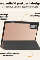 Nomfy Nomfy Lenovo Idea Tab Pro Gen 2 Hoesje Met Uitsparing Lenovo Pen Met Screenprotector - Rose Goud