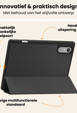 Nomfy Nomfy Lenovo Idea Tab Pro Gen 2 Hoesje Met Uitsparing Lenovo Pen Met Screenprotector - Zwart