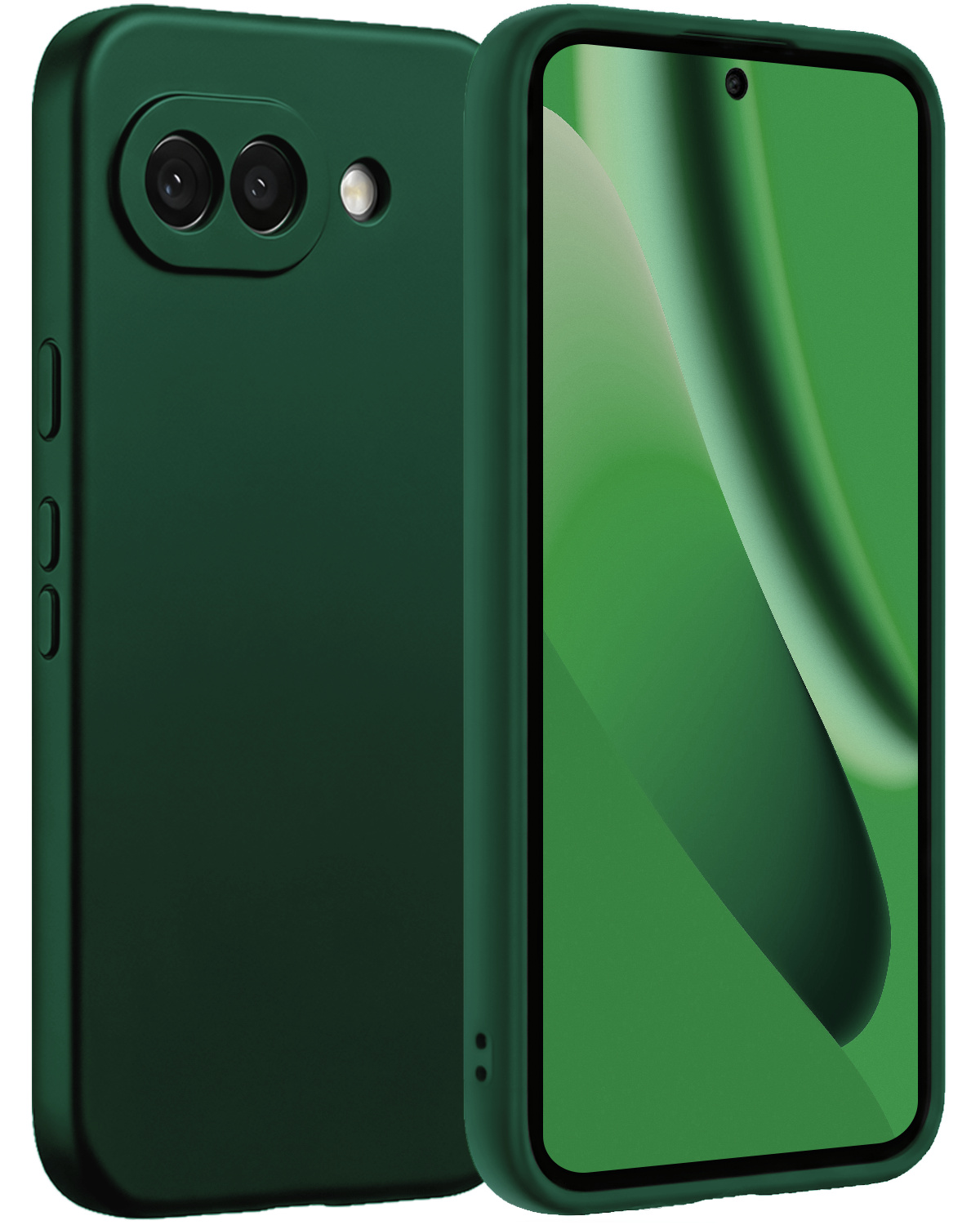 BASEY. BASEY. Google Pixel 10a Hoesje Siliconen - Donkergroen