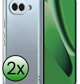 BASEY. BASEY. Google Pixel 10a Hoesje Siliconen - Lichtblauw - 2 PACK