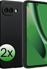 BASEY. BASEY. Google Pixel 10a Hoesje Siliconen - Zwart - 2 PACK