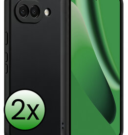 BASEY. BASEY. Google Pixel 10a Hoesje Siliconen - Zwart - 2 PACK