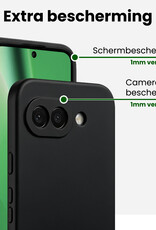 BASEY. BASEY. Google Pixel 10a Hoesje Siliconen - Zwart - 2 PACK