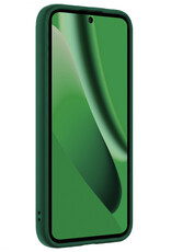 BASEY. BASEY. Google Pixel 10a Hoesje Siliconen Met Screenprotector - Donkergroen