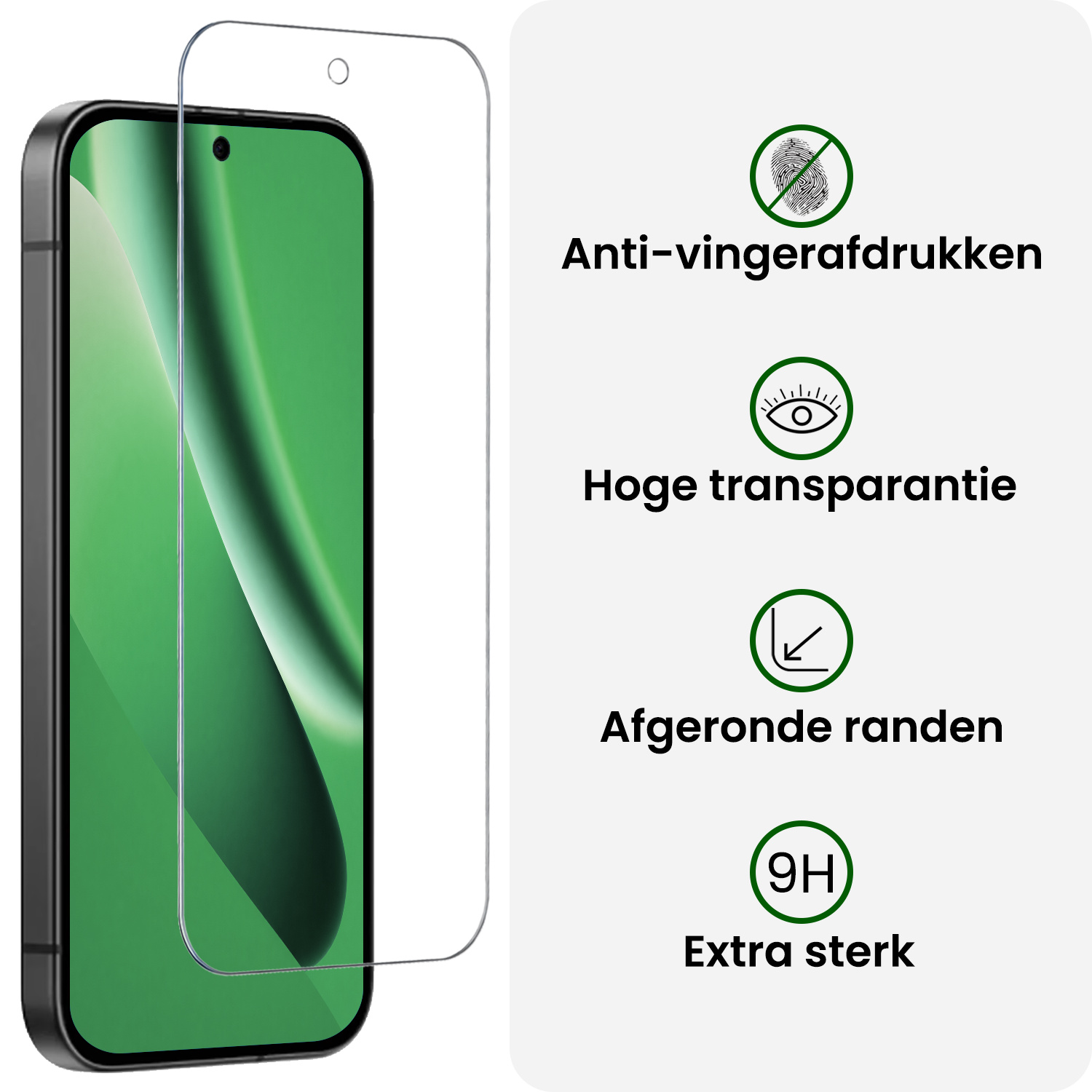 BASEY. BASEY. Google Pixel 10a Hoesje Siliconen Met 2x Screenprotector - Donkerblauw