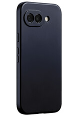 BASEY. BASEY. Google Pixel 10a Hoesje Siliconen Met 2x Screenprotector - Donkerblauw