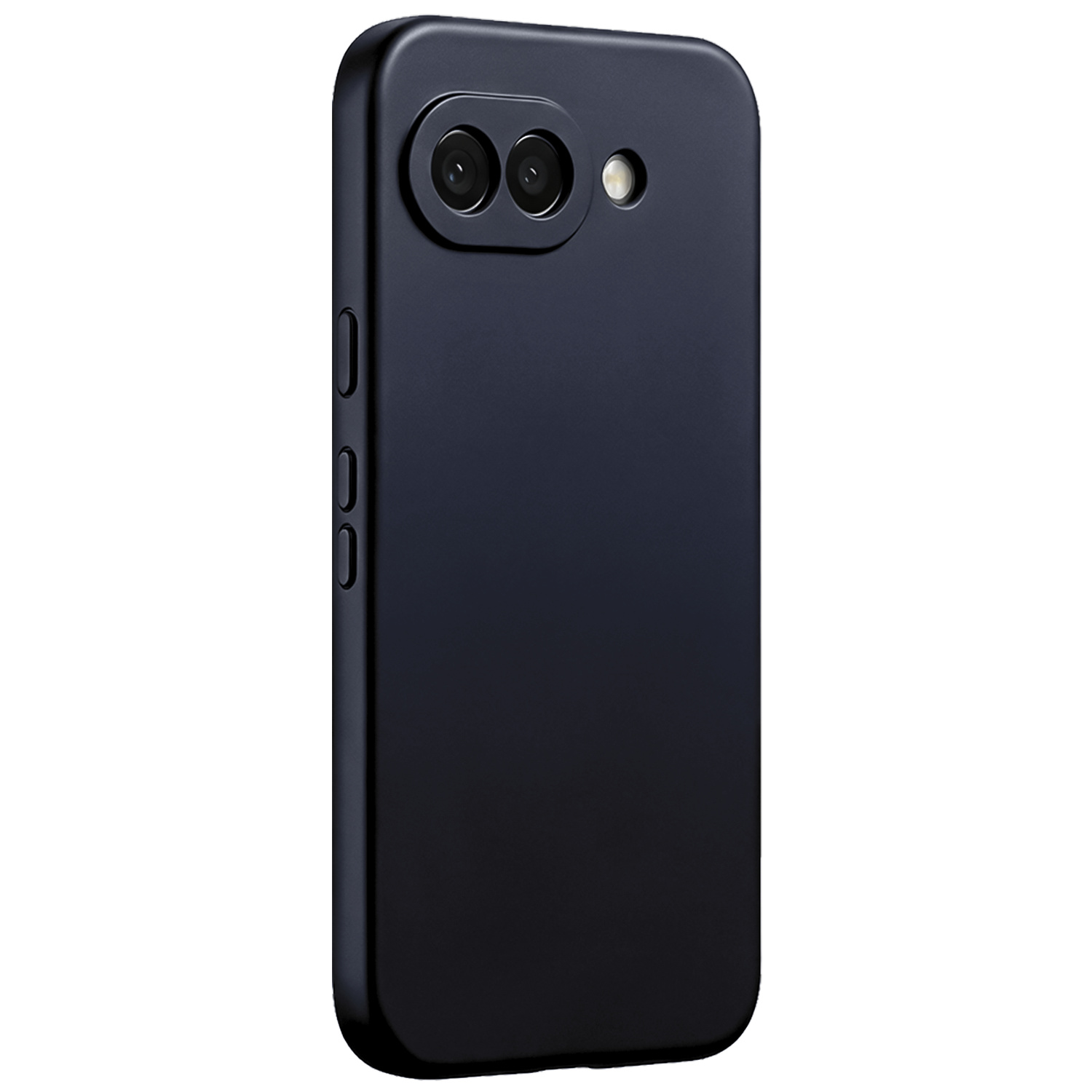 BASEY. BASEY. Google Pixel 10a Hoesje Siliconen Met 2x Screenprotector - Donkerblauw