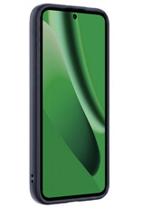 BASEY. BASEY. Google Pixel 10a Hoesje Siliconen Met 2x Screenprotector - Donkerblauw