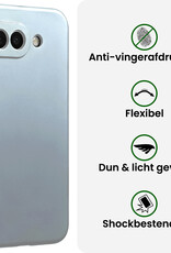 BASEY. BASEY. Google Pixel 10a Hoesje Siliconen Met 2x Screenprotector - Lichtblauw