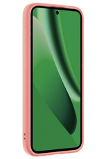 BASEY. BASEY. Google Pixel 10a Hoesje Siliconen Met 2x Screenprotector - Lichtroze