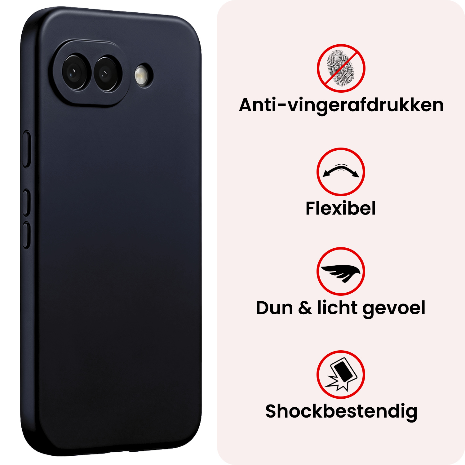 NoXx NoXx Google Pixel 10a Hoesje Siliconen - Donkerblauw