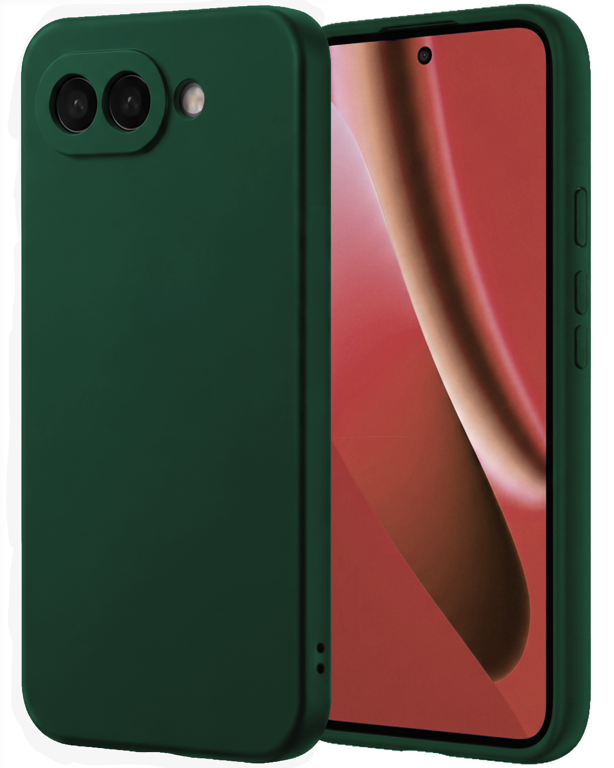 NoXx NoXx Google Pixel 10a Hoesje Siliconen - Donkergroen