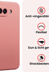 NoXx NoXx Google Pixel 10a Hoesje Siliconen - Lichtroze