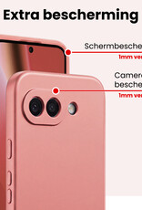 NoXx NoXx Google Pixel 10a Hoesje Siliconen - Lichtroze