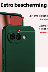 NoXx NoXx Google Pixel 10a Hoesje Siliconen - Donkergroen - 2 PACK