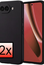 NoXx NoXx Google Pixel 10a Hoesje Siliconen - Zwart - 2 PACK