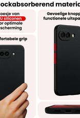 NoXx NoXx Google Pixel 10a Hoesje Siliconen Met Screenprotector - Zwart