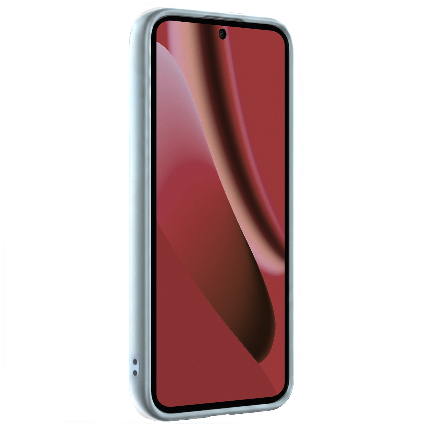 NoXx NoXx Google Pixel 10a Hoesje Siliconen Met 2x Screenprotector - Lichtblauw