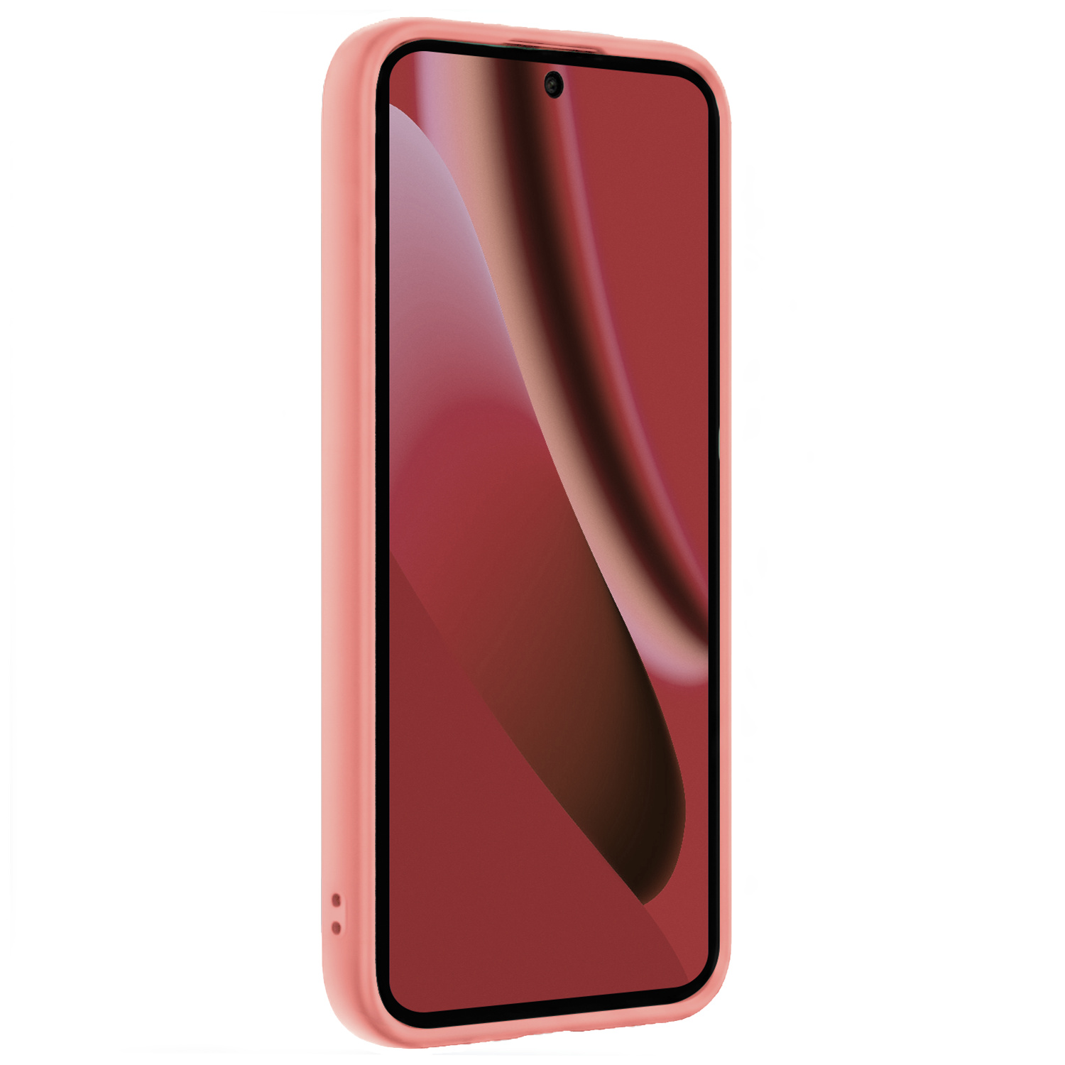 NoXx NoXx Google Pixel 10a Hoesje Siliconen Met 2x Screenprotector - Lichtroze