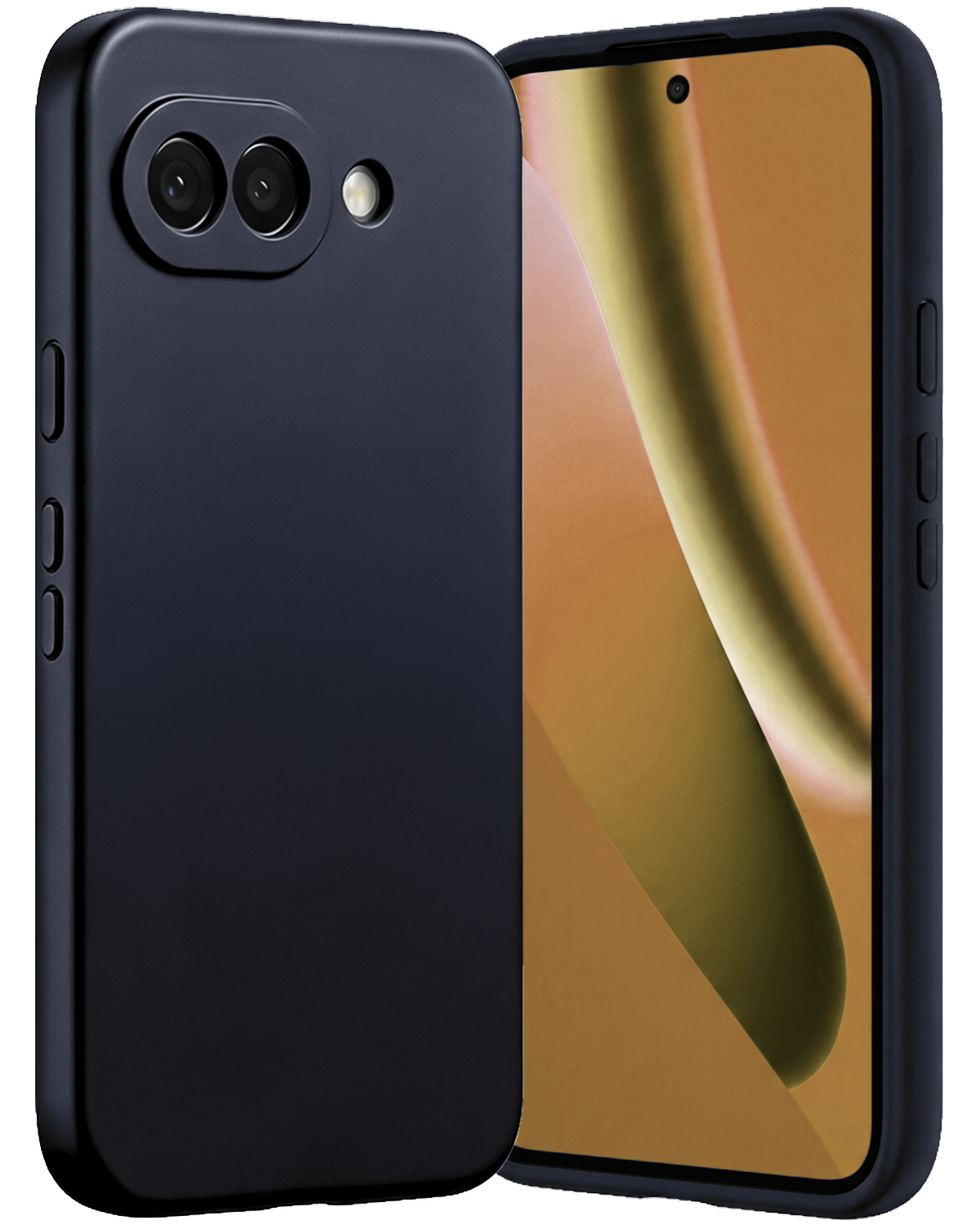 Nomfy Nomfy Google Pixel 10a Hoesje Siliconen - Donkerblauw