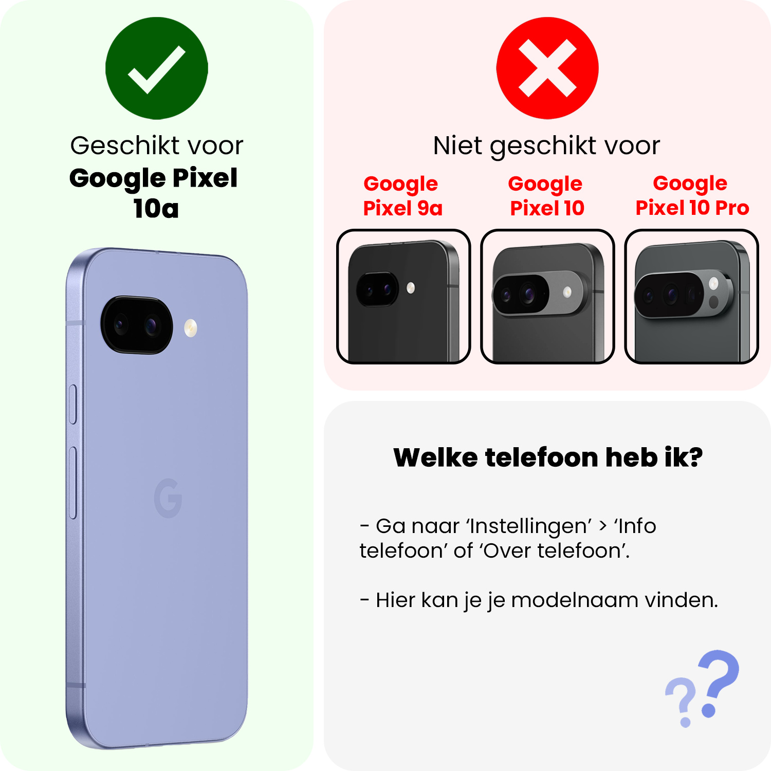 Nomfy Nomfy Google Pixel 10a Hoesje Siliconen - Donkergroen