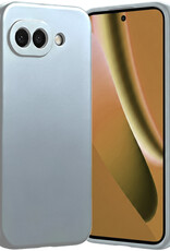 Nomfy Nomfy Google Pixel 10a Hoesje Siliconen - Lichtblauw