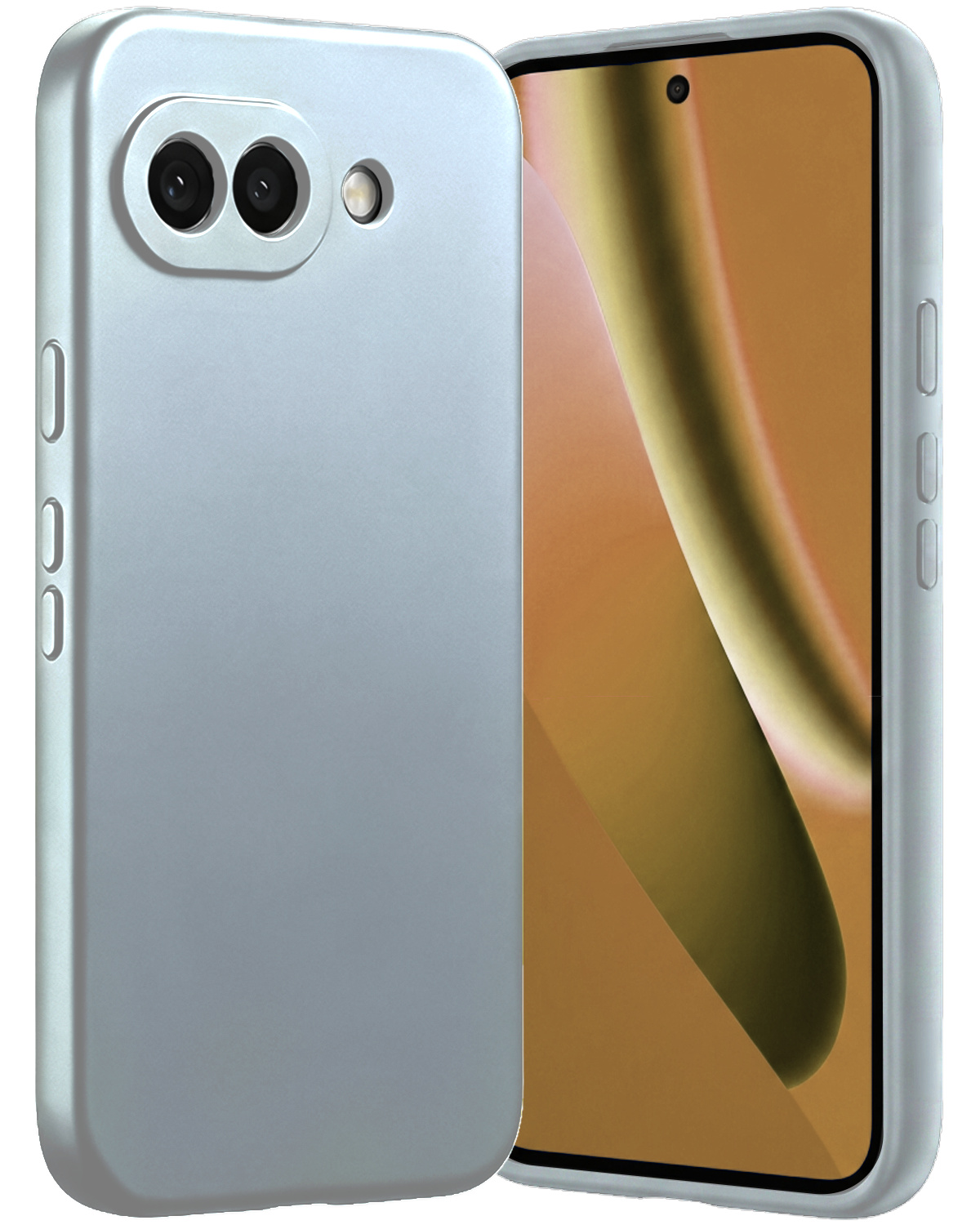 Nomfy Nomfy Google Pixel 10a Hoesje Siliconen - Lichtblauw