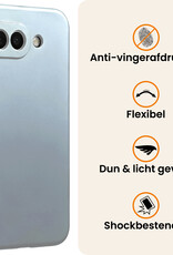 Nomfy Nomfy Google Pixel 10a Hoesje Siliconen - Lichtblauw