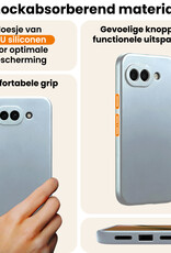 Nomfy Nomfy Google Pixel 10a Hoesje Siliconen - Lichtblauw