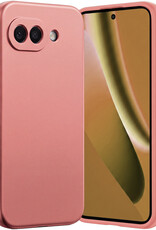 Nomfy Nomfy Google Pixel 10a Hoesje Siliconen - Lichtroze