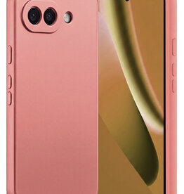 Nomfy Nomfy Google Pixel 10a Hoesje Siliconen - Lichtroze