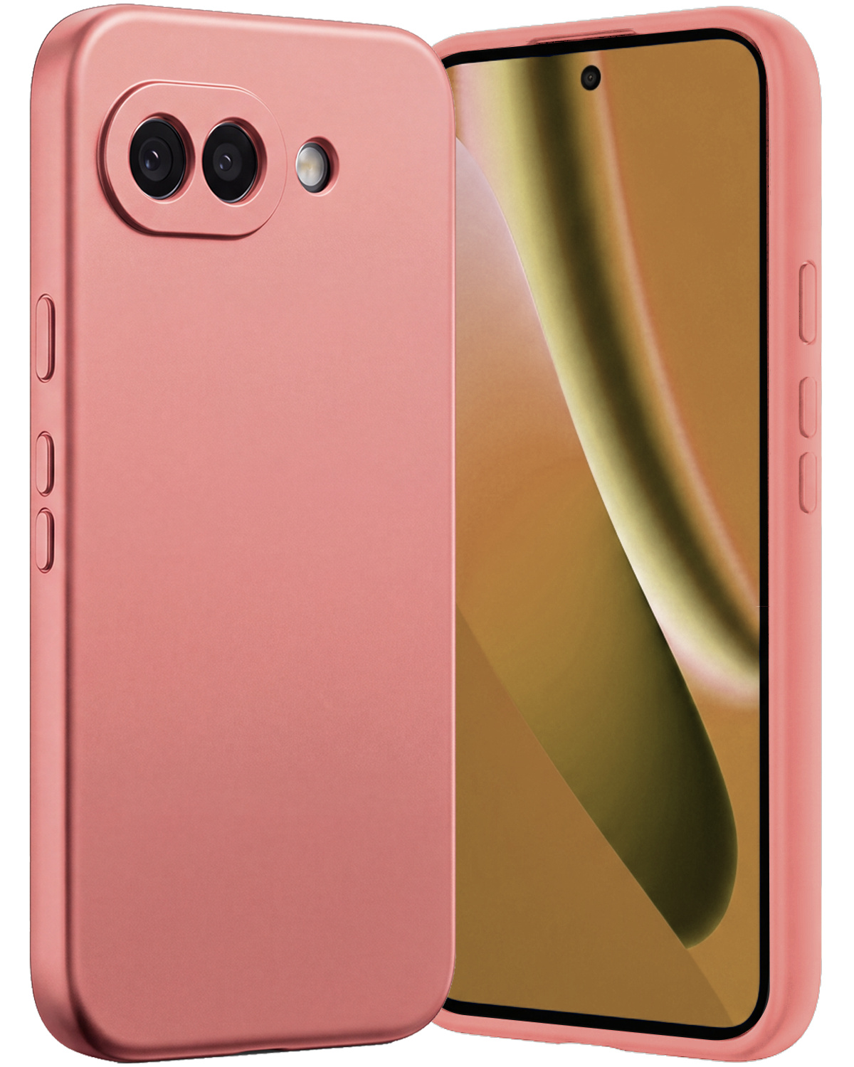 Nomfy Nomfy Google Pixel 10a Hoesje Siliconen - Lichtroze